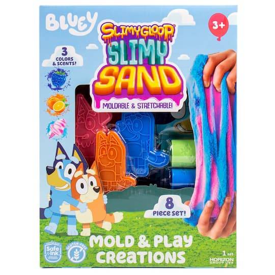 Bluey Slimy Gloop Slimy Sand & Mold Set