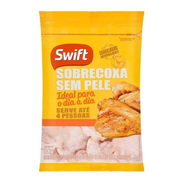 Swift sobrecoxa de frango congelado (1kg)