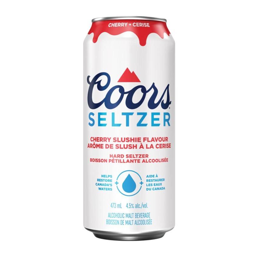 Coors Slushie Cherry Seltzer  (473 mL)