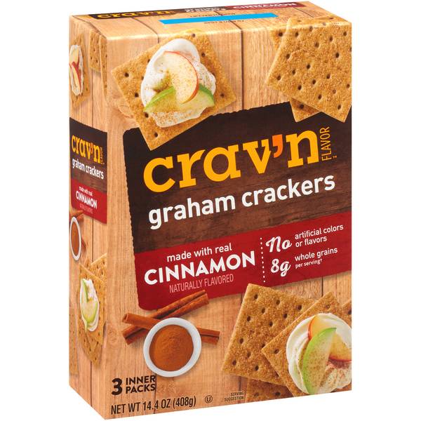 Crav'n Flavor Graham Crackers Cinnamon