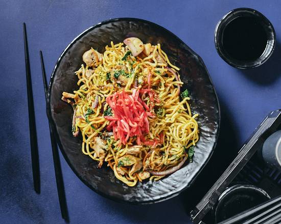 Tori Yakisoba 🥡🐔-  Nouilles sautées artisanales au poulet mariné 48h