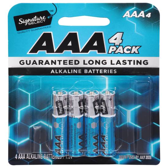 Signature Select Batteries Aaa (4 batteries)