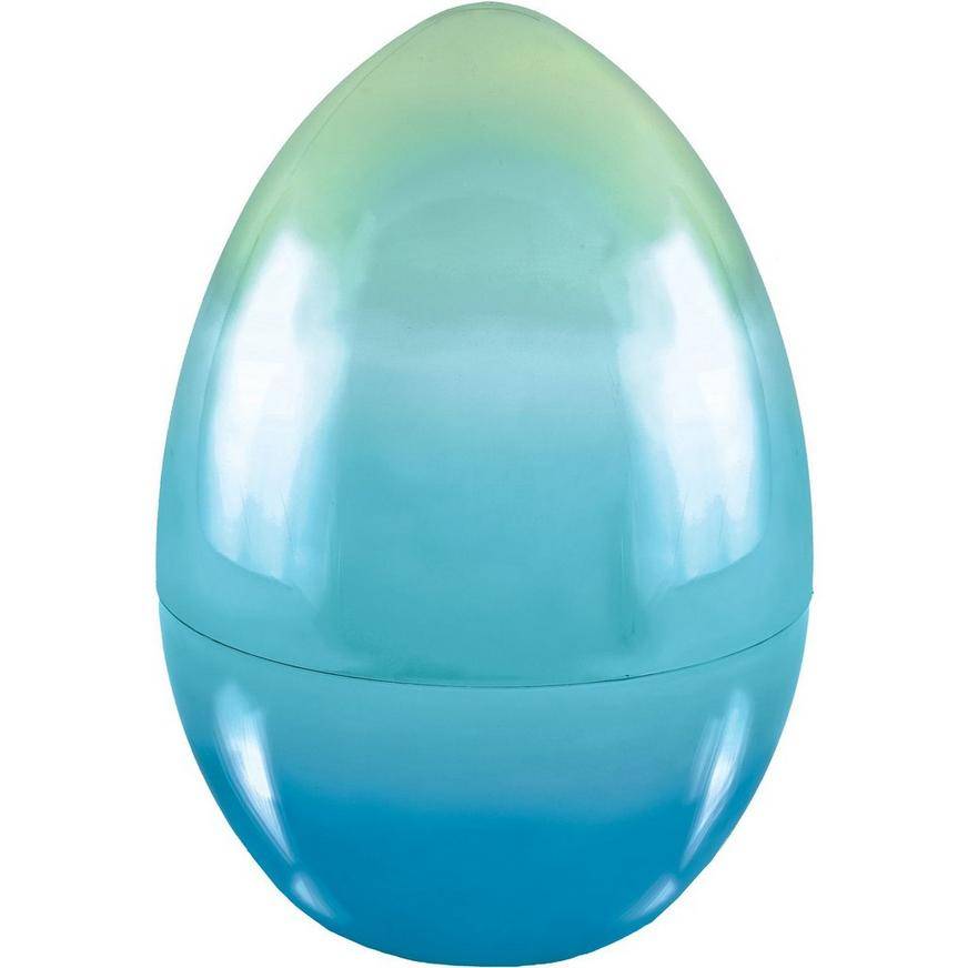 Large Blue Green Gradient Easter Egg