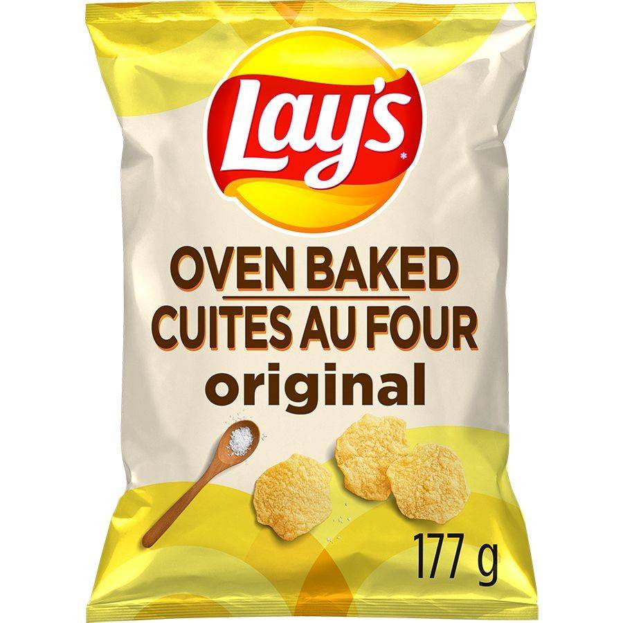 Lay's lay's cuites au four croustilles original (177g) - ovenbake original chips (177 g)