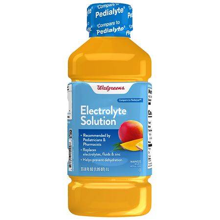 Walgreens Electrolyte Solution With Zinc Mango (33.8 fl oz)