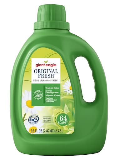 Giant Eagle Liquid Laundry Original Fresh Detergent (92 fl oz)