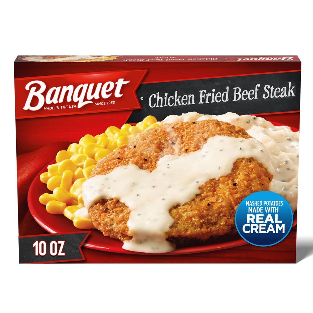 Banquet Chicken Fried Beef Steak Meal