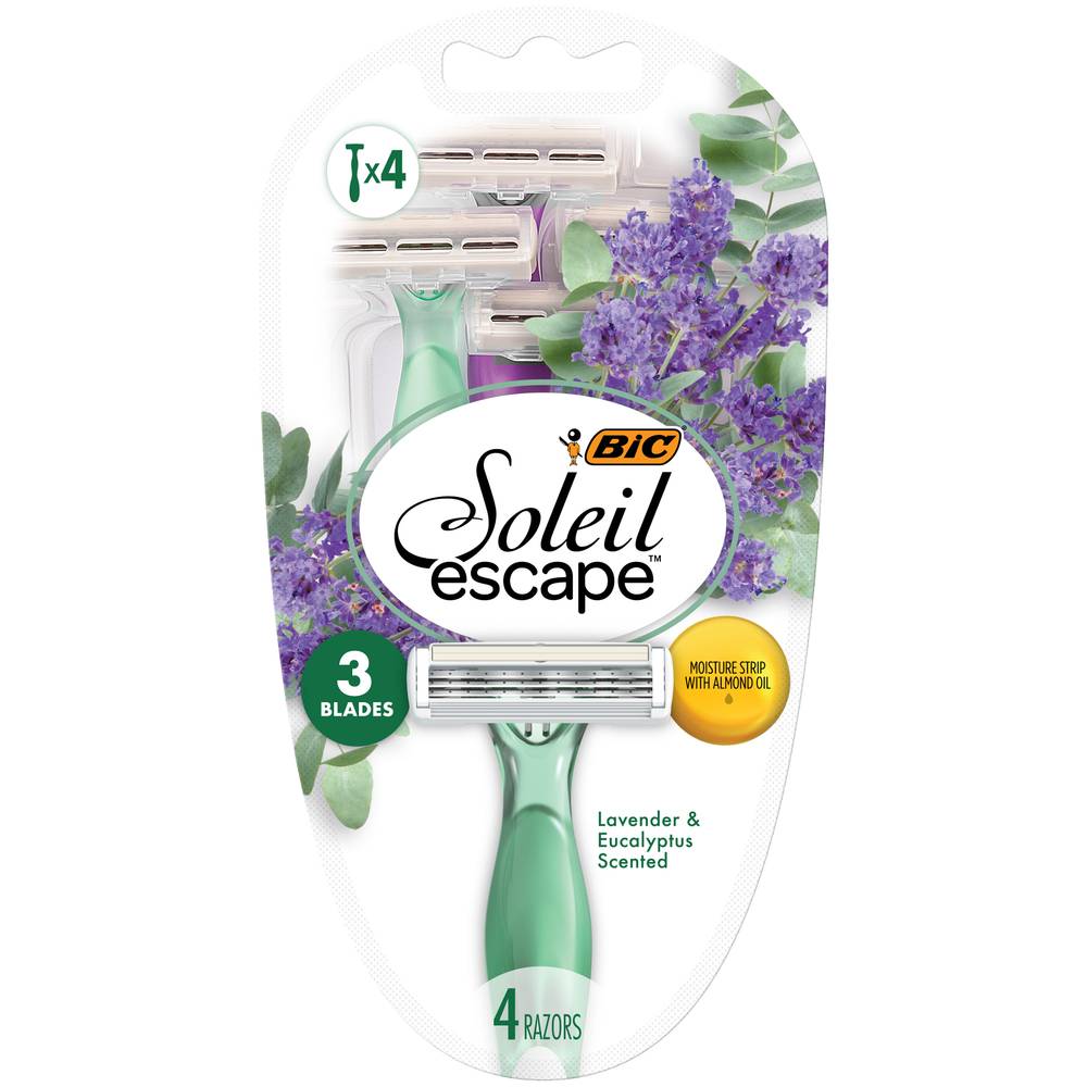 Bic Soleil Escape 3 Blade Razors (lavender-eucalyptus) (female)