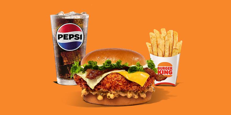 Combo 3 Quesos y Tocino Crispy King