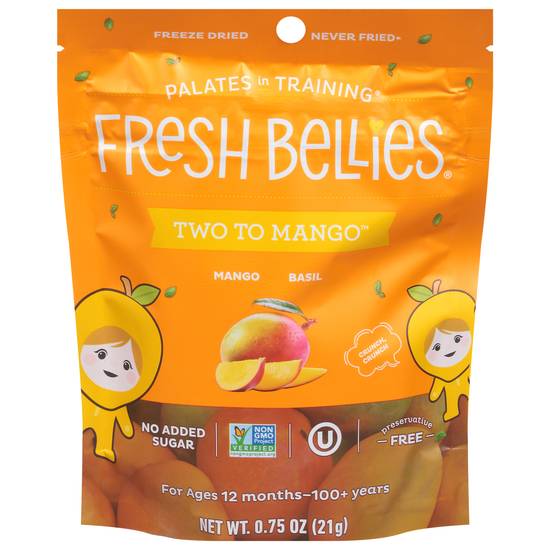 Fresh Bellies Palates in Training Dried Snacks For 12 Months+ (mango-basil)