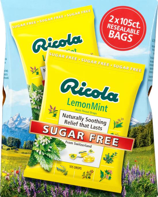 Ricola Sugar Free Lemonmint Herb Throat Drops (210 ct)