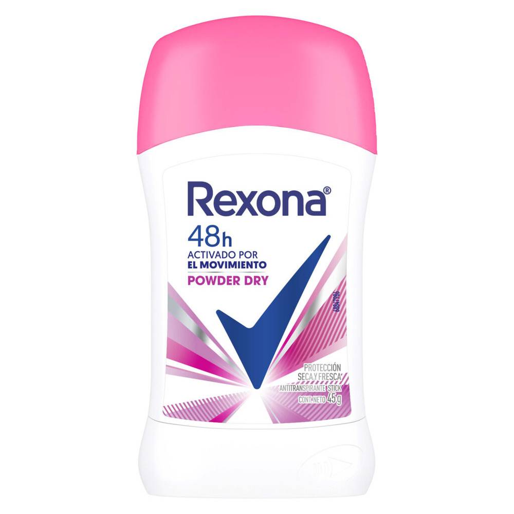Rexona antitranspirante powder dry (barra 45 g)