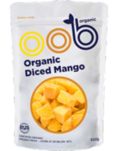 Oob Organic Mango Diced 500g