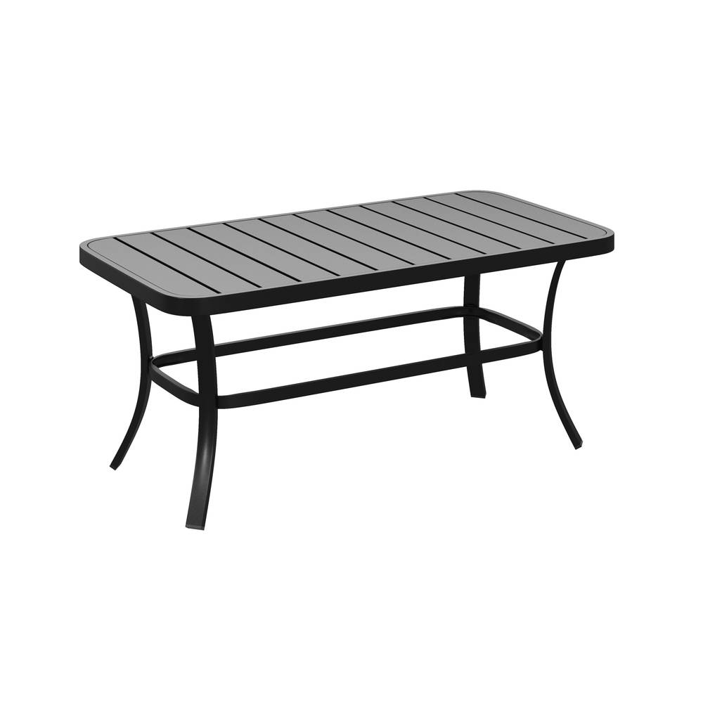 Style Selections Pelham Bay Rectangle Outdoor Coffee Table 21.97-in W x 39.88-in L | LG-21173-CT