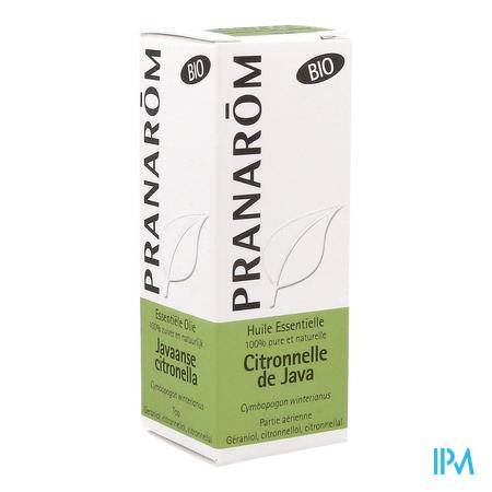 Citronelle Java Bio Hle Ess 10ml Pranarom Huile essentielle - Aromathérapie