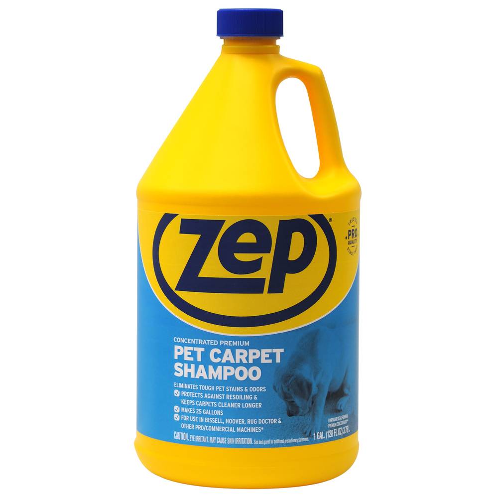 Zep Concentrated Premium Pet Carpet Shampoo Carpet Cleaner Liquid 128-oz | ZUPPC128