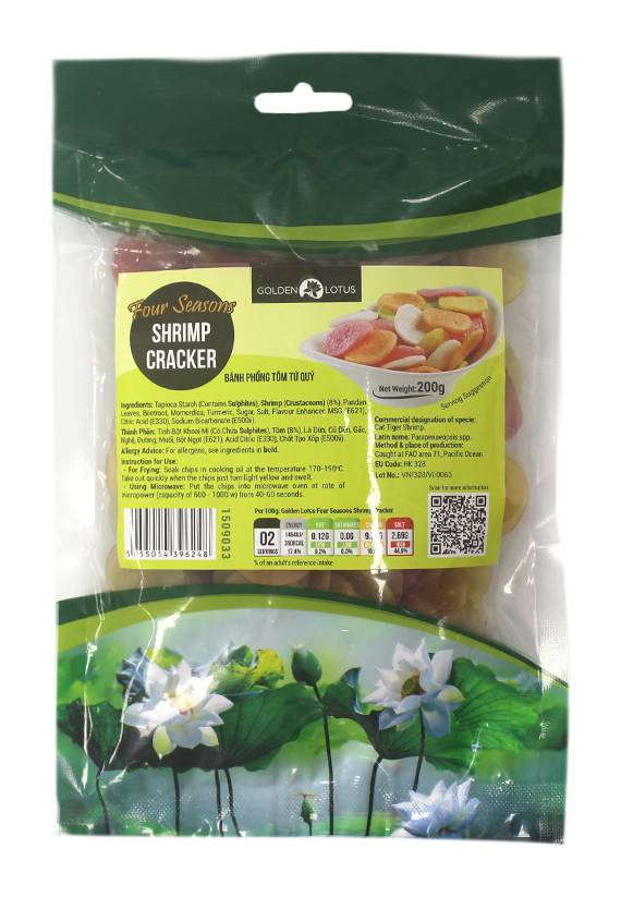 Golden Lotus Four Seasons Shrimp Cracker (200g)