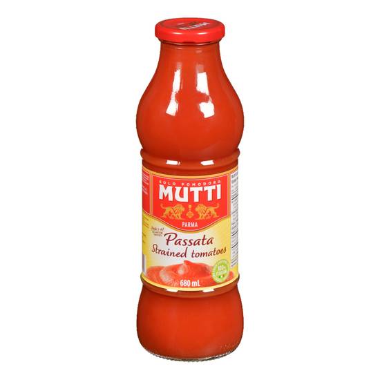 Mutti coulis de tomates mutti (680 ml) - passata strained tomatoes (680 ml)