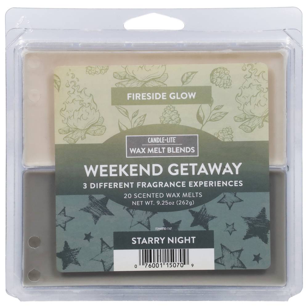 Candle-Lite Weekend Getaway Fireside Glow Wax Melt Blends (20 ct)