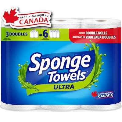 Spongetowels essuie-tout ultra à 2 épaisseurs - ultra 2-ply paper towel (3 pièces) (27.7x13.7 cm)