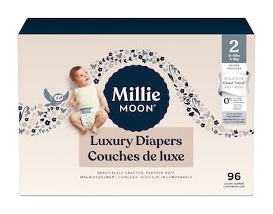 Millie Moon Luxury Diapers, Size 2 (96 ct)