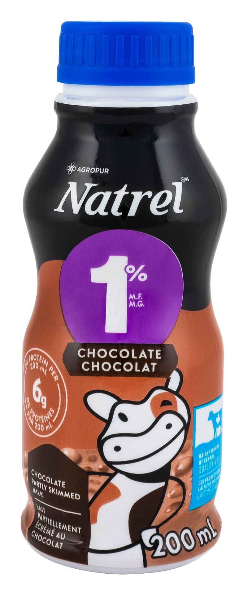 Natrel - Lait Au Chocolat, 16 × 200 Ml / Natrel Chocolate Milk, 16 × 200 Ml