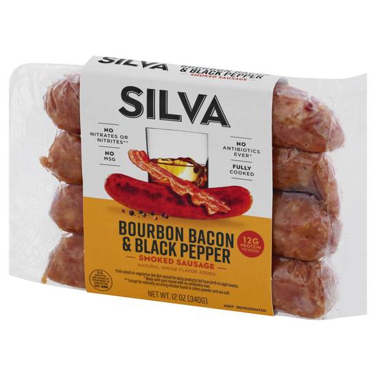 Silva Bourbon Bacon & Black Pepper Smoked Sausage