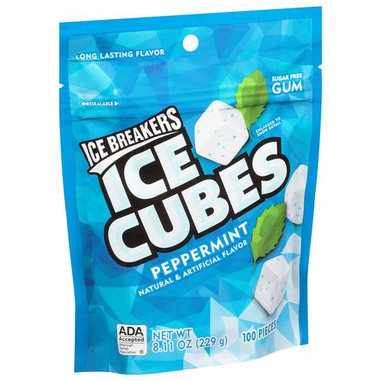 Ice Breakers Ice Cubes Sugar Free Peppermint Gum