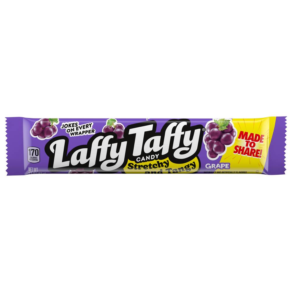 Laffy Taffy Stretchy & Tangy Grape Candy (1.5oz count)