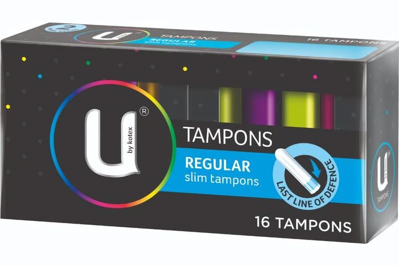 U By Kotex Tampons Slim Regular 16s
