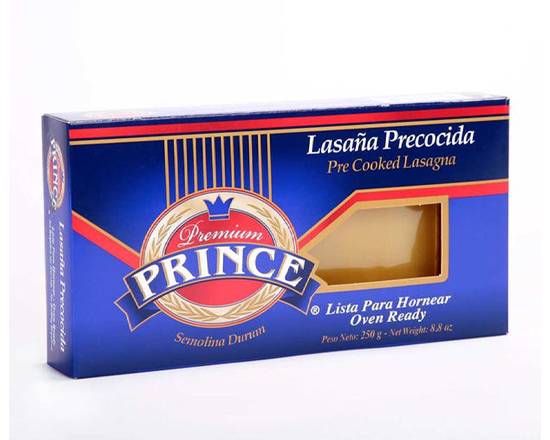 Lasagna Precocida Prince Lista Para Hornear Caja 250 g