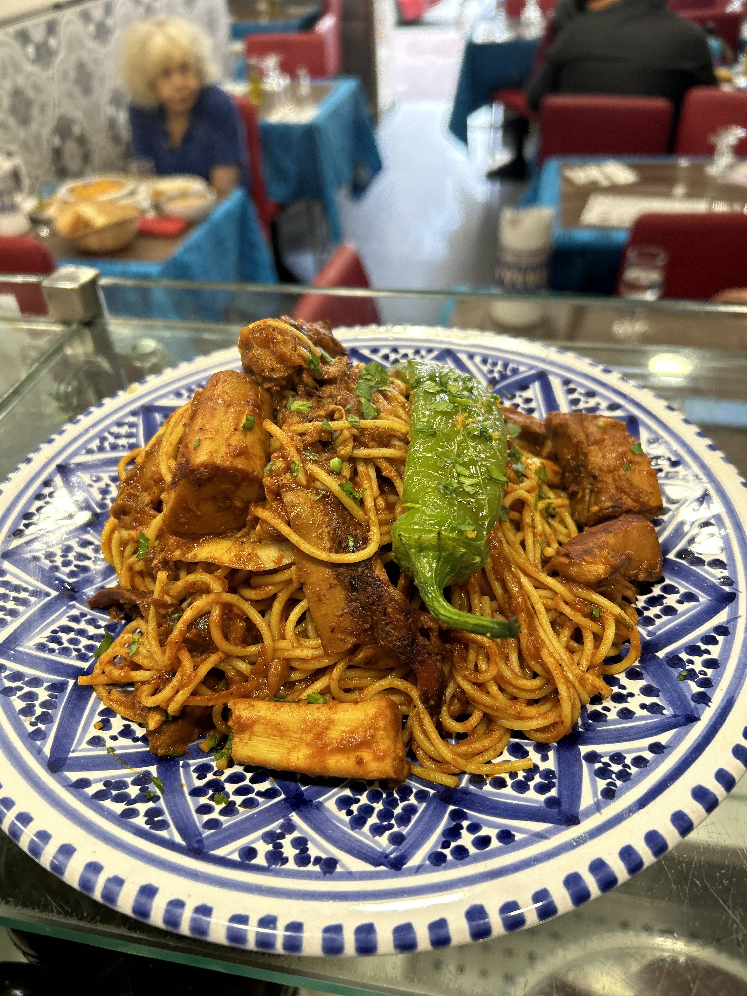 Spaghettis poulpe