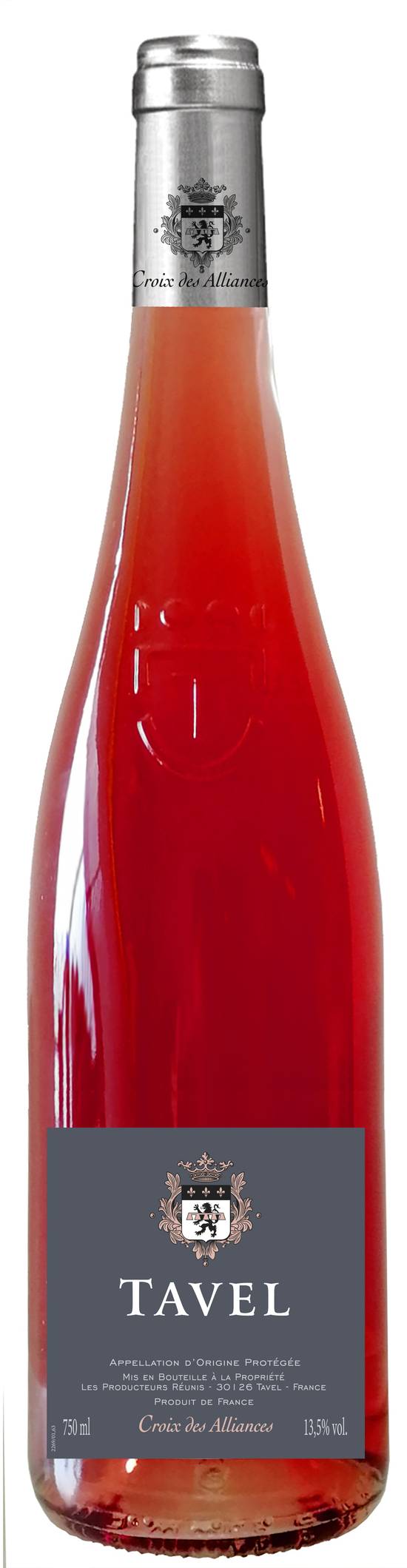 U - Vin rosé AOC tavel les hauts de mélaine (750 ml)