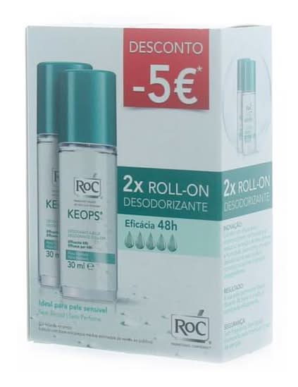 Desodorizante Roll-On Keops Desconto 5€ incluído Roc emb. 30 ml