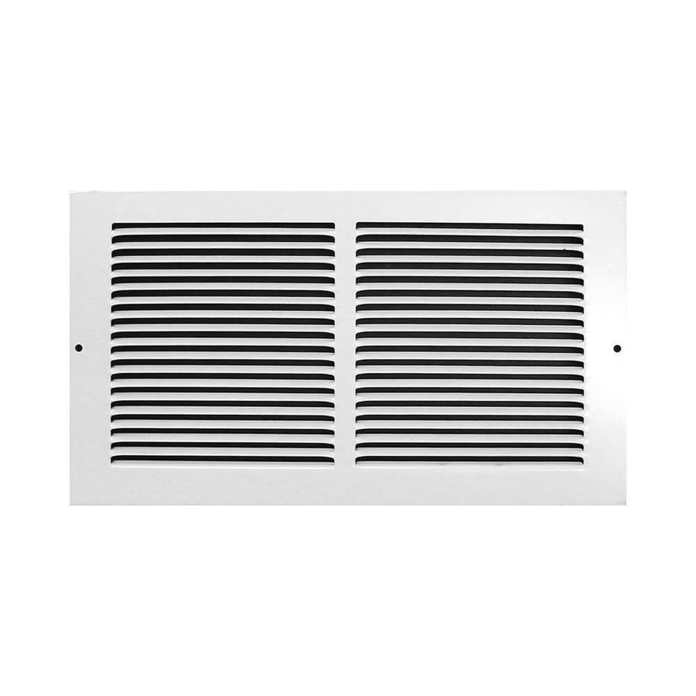 Accord Ventilation 12-in x 6-in Steel White Baseboard Grille (Outside Width- 12-in) | AB3BGWH126