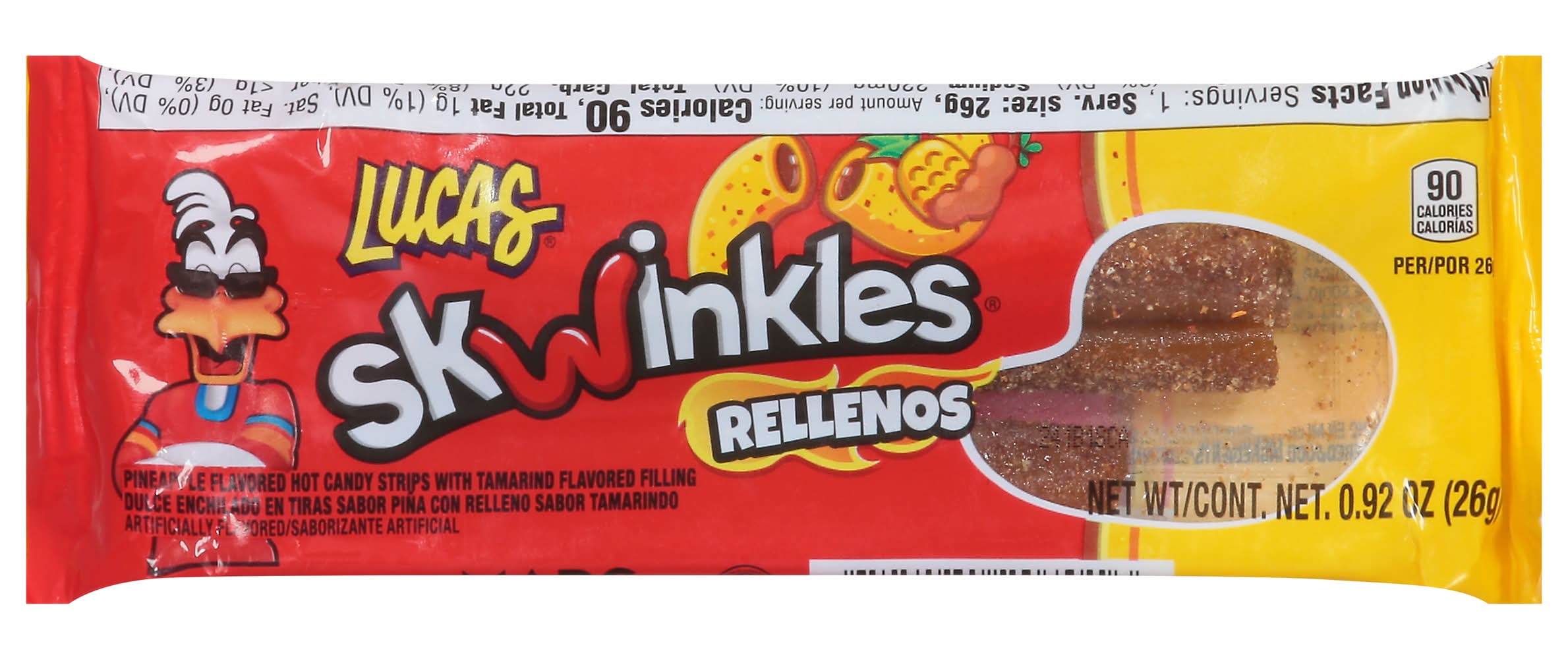 Lucas Swinkles Rellenos Candy, Pineapple-Tamarind (26 g)