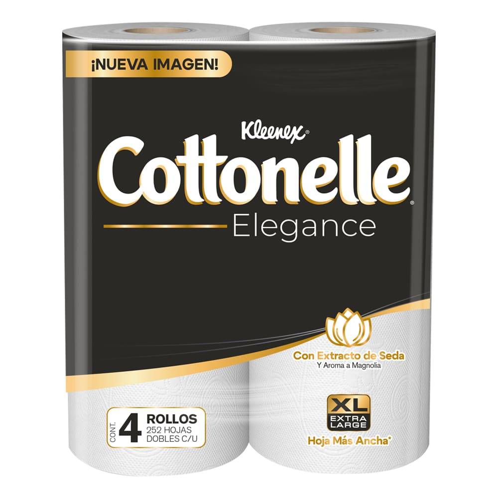 Kleenex Cottonelle · Papel higiénico elegance xl (4 un)