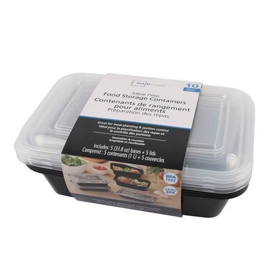 Mainstays Meal Prep Food Storage Containers (10 units)