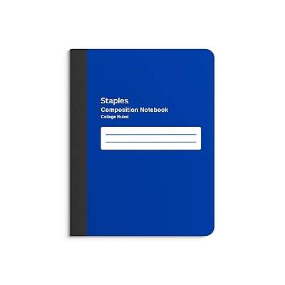 Staples Composition College Ruled Notebook (blue)