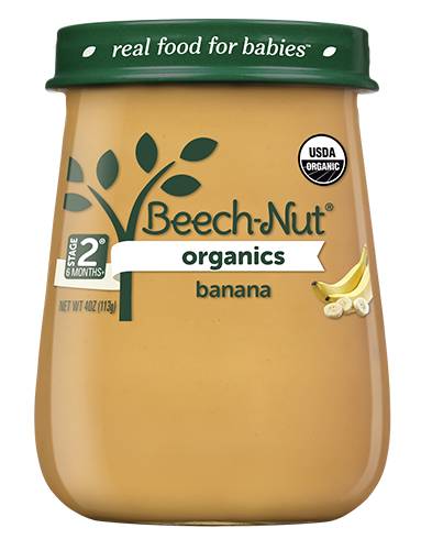 Beech-Nut Organic Banana Baby Food, Stage 2 (4 oz)