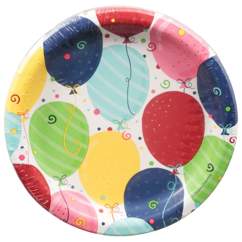 Party Creations Festive Fun Plates (10 ct)