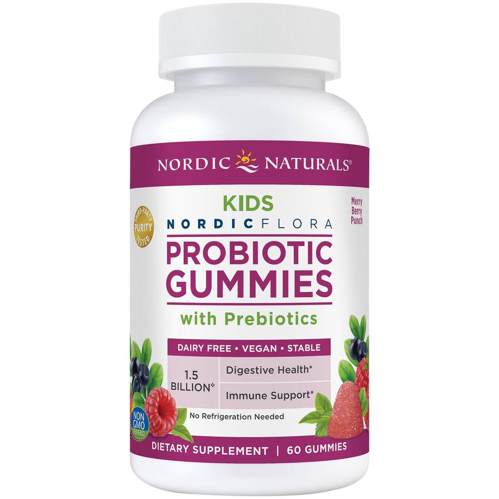 Nordic Naturals Probiotic Kids Gummies ( merry berry punch)