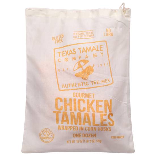 Texas Tamale Company Gluten Free Gourmet Chicken Tamales (12 ct)
