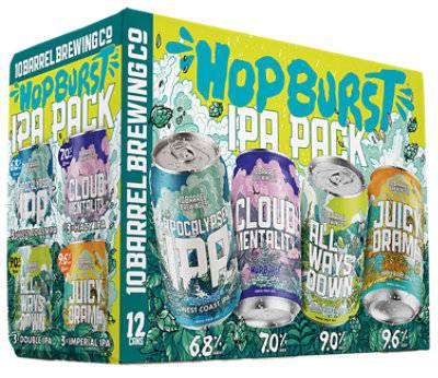 10 Barrel Hopburst Ipa Variety In Cans - 12-12 Fl. Oz.