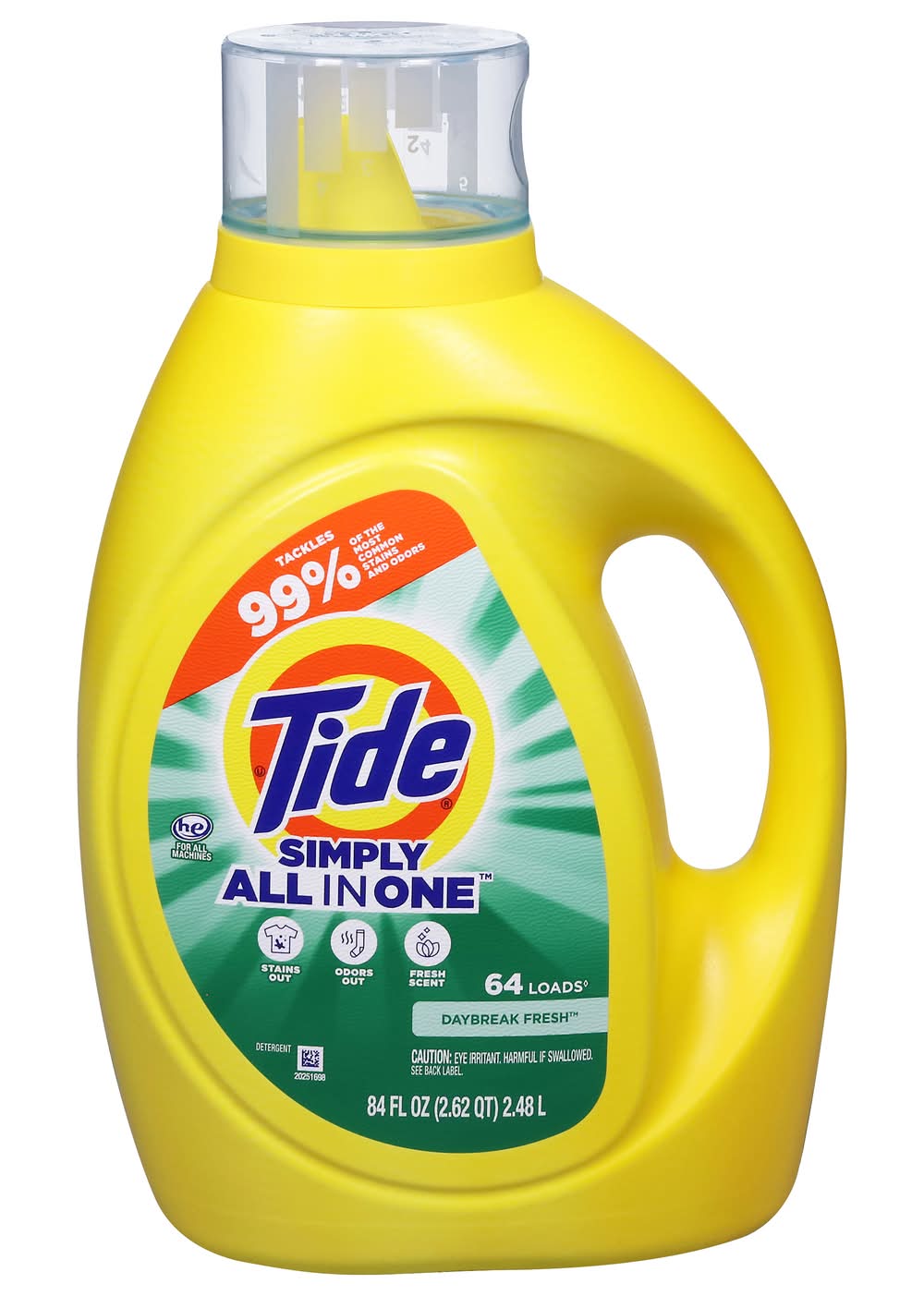Tide Day Break Fresh Simply All in One Liquid Detergent 64 Loads (84 oz)