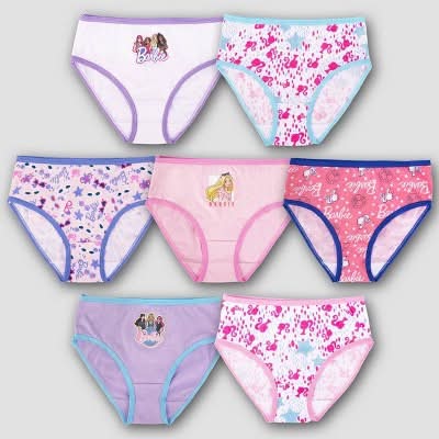 Barbie Girls Cotton Briefs, 8 (7 ct)