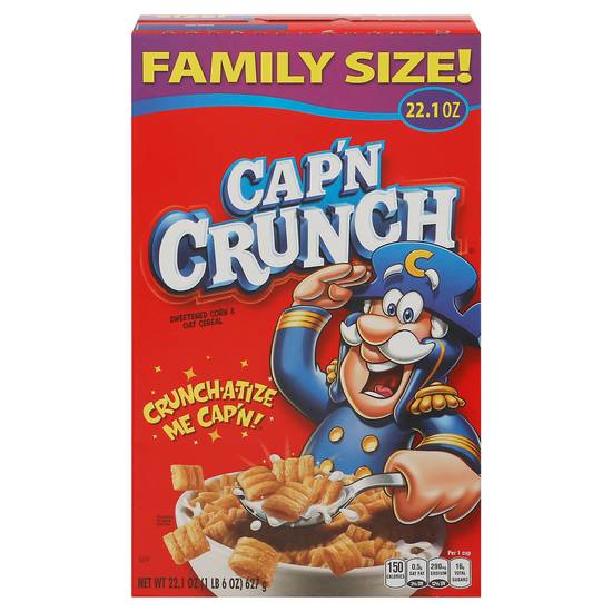 Cap'n Crunch Sweetened Cereal (family/corn& oat)