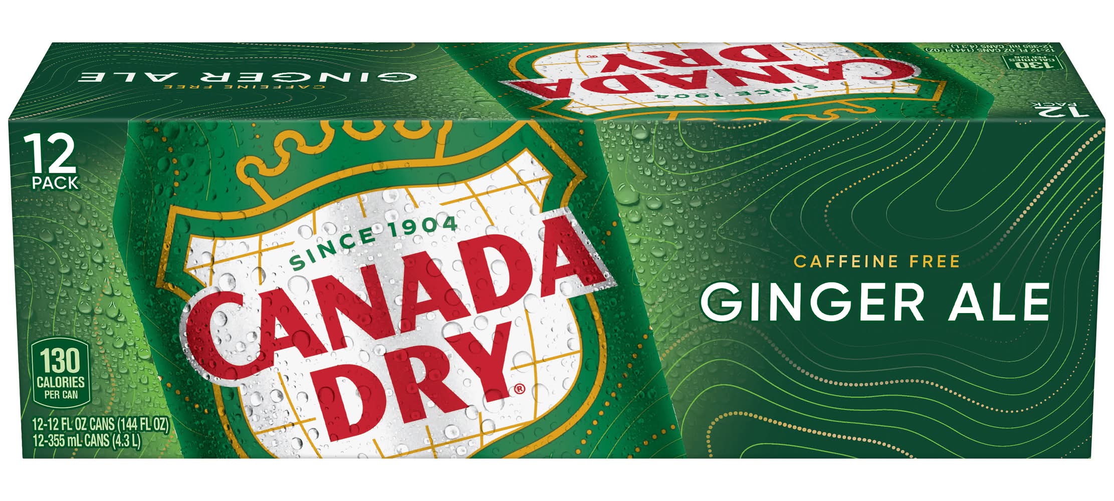 Canada Dry Ginger Ale Soda (12 x 12 fl oz)