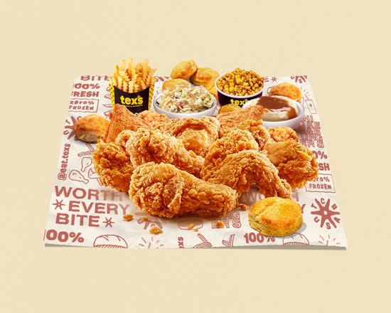 12 PC Family Meal w/ 4 Sides & 6 Biscuits