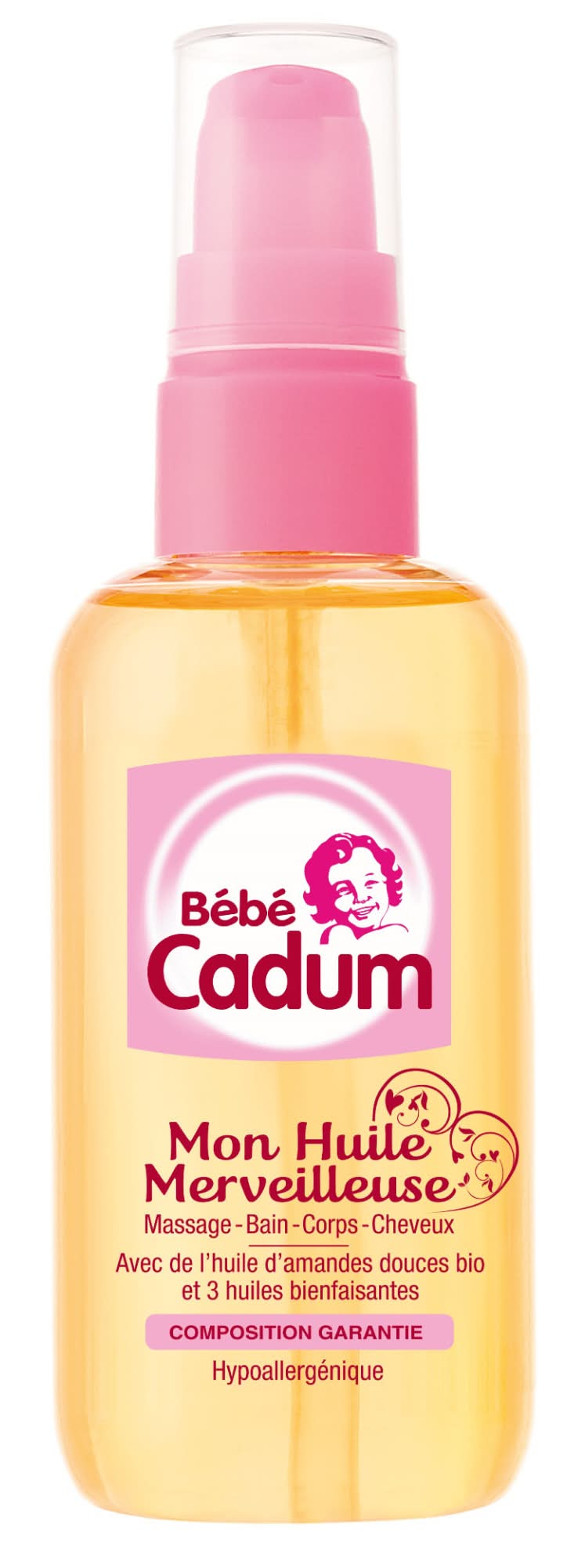 Cadum - Huile merveilleuse de douche bébé hypoallergénique (100ml)